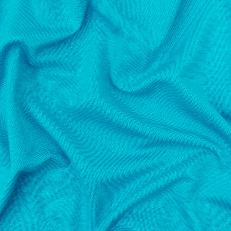 Blue Solid Stretch Spandex Rayon Modal Jersey Knit Fabric