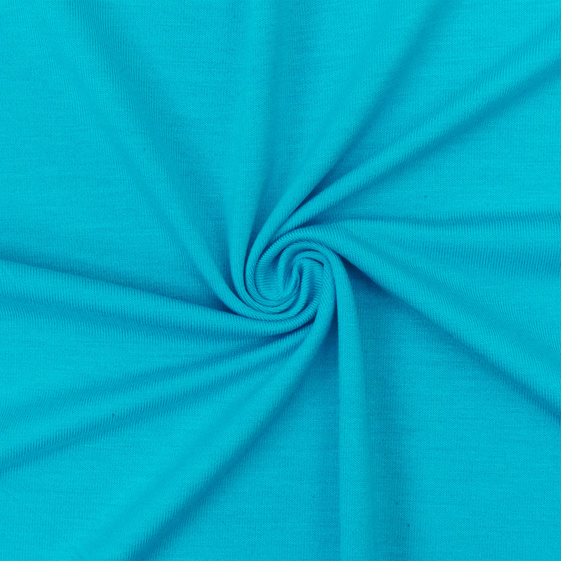 Blue Solid Stretch Spandex Rayon Modal Jersey Knit Fabric