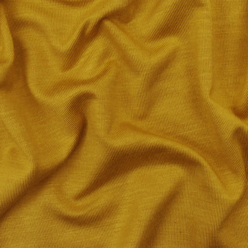 Yellow Solid Stretch Spendex Rayon Modal Jersey Knit Fabric