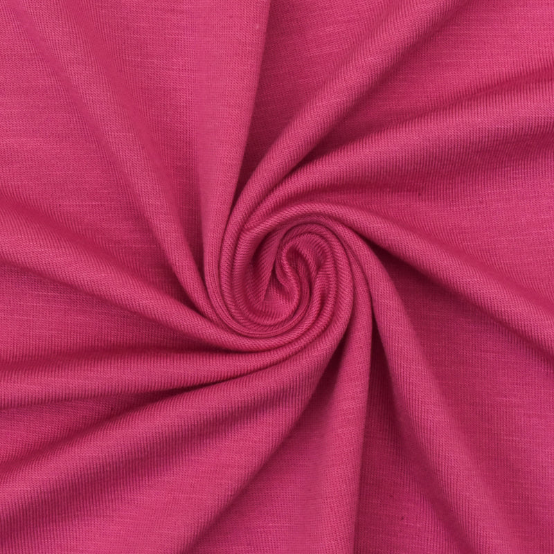 Bright Pink Solid Stretch Spandex Rayon Modal Jersey Knit Fabric