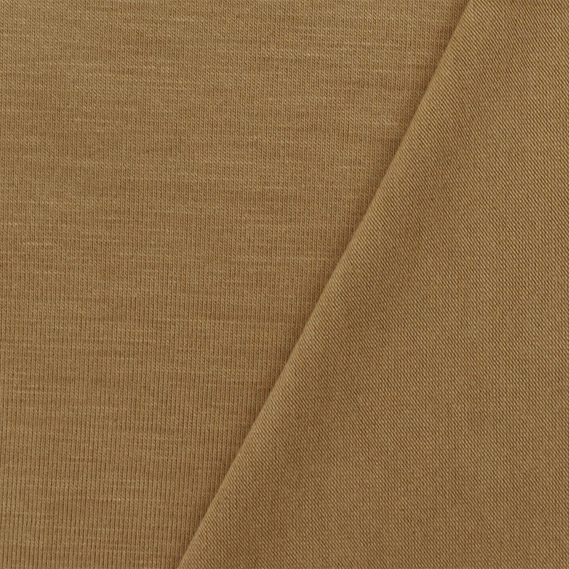 Brown Solid Stretch Spandex Rayon Modal Jersey Knit Fabric