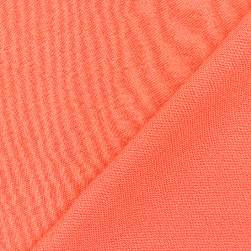 Orange Solid Rayon Challis Woven Fabric