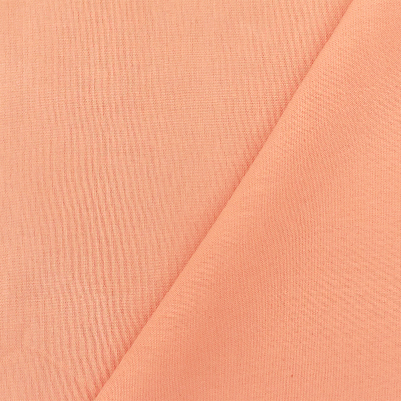 Light Orange Solid Rayon Challis Woven Fabric