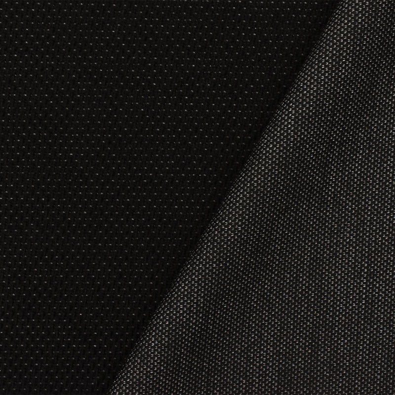 Black-Gray Texture Stretch Poly Spandex Double Knit Fabric