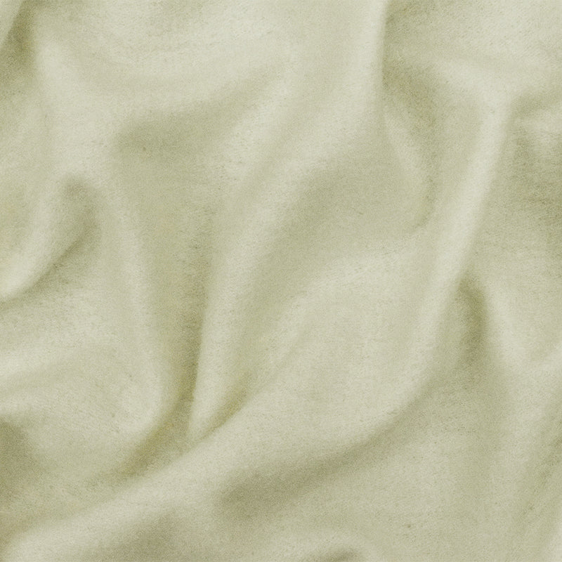 Ivory Solid Wool Poly Double Brushed Jacketing Knit Fabric