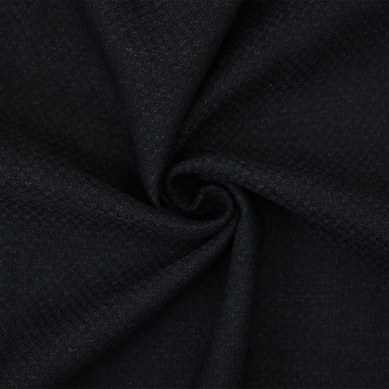 Black-Brown Poly Dobby Woven Bonded Layer Stretch Spandex Jacketing Fabric