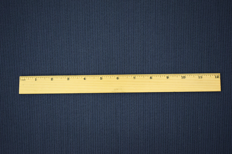 Blue-Beige Wool-Polyester Striped Texture Shirting Woven Fabric