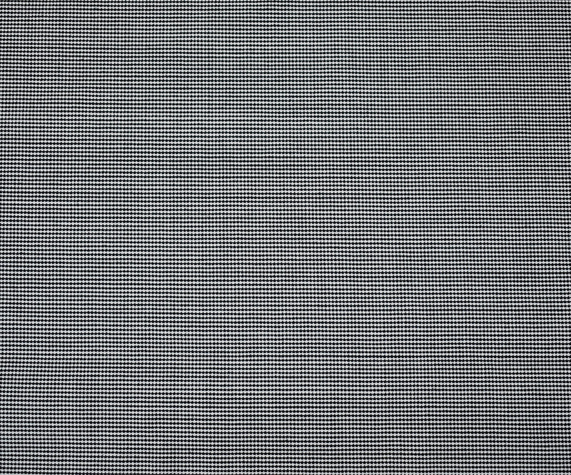 Black-White Wool-Poly Mini Houndstooth Woven Suiting Fabric