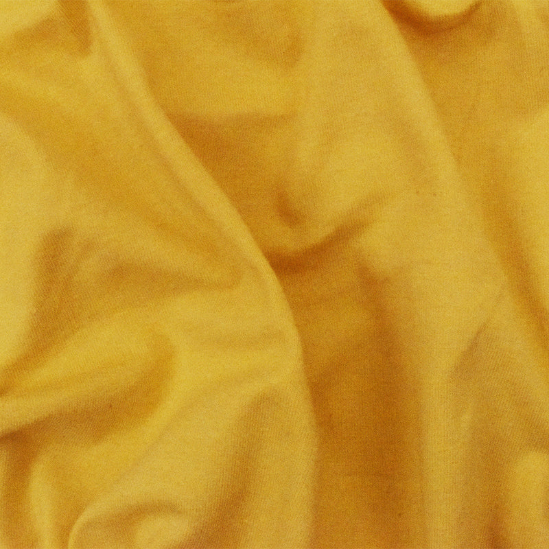 Yellow Solid Stretch Cotton Spandex Jersey Knit Fabric