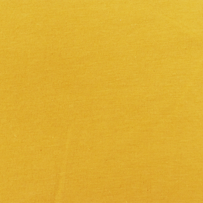 Yellow Solid Stretch Cotton Spandex Jersey Knit Fabric