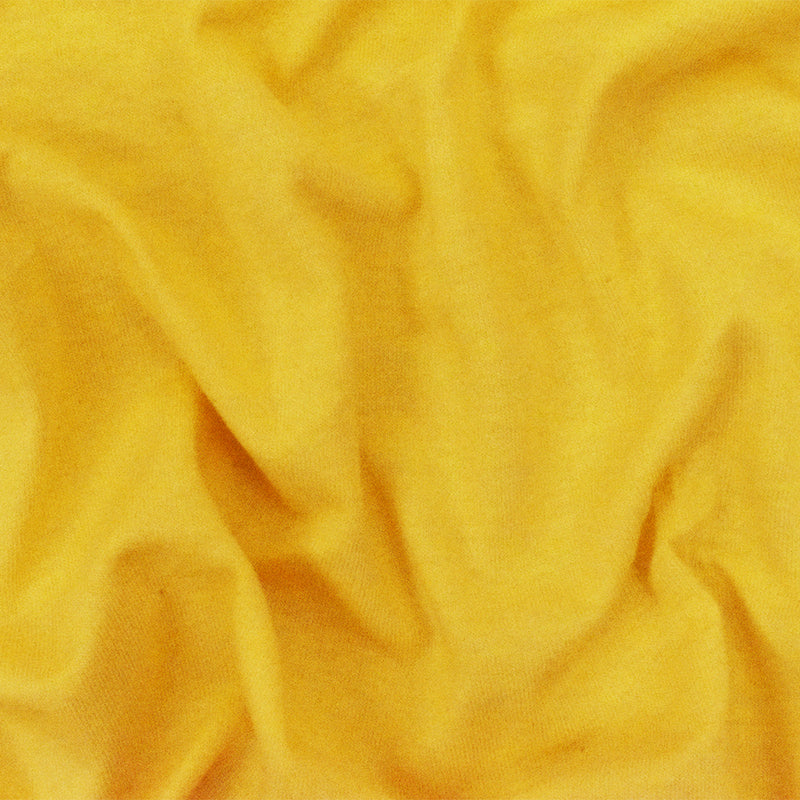 Yellow Solid Stretch Cotton Spandex Jersey Knit Fabric