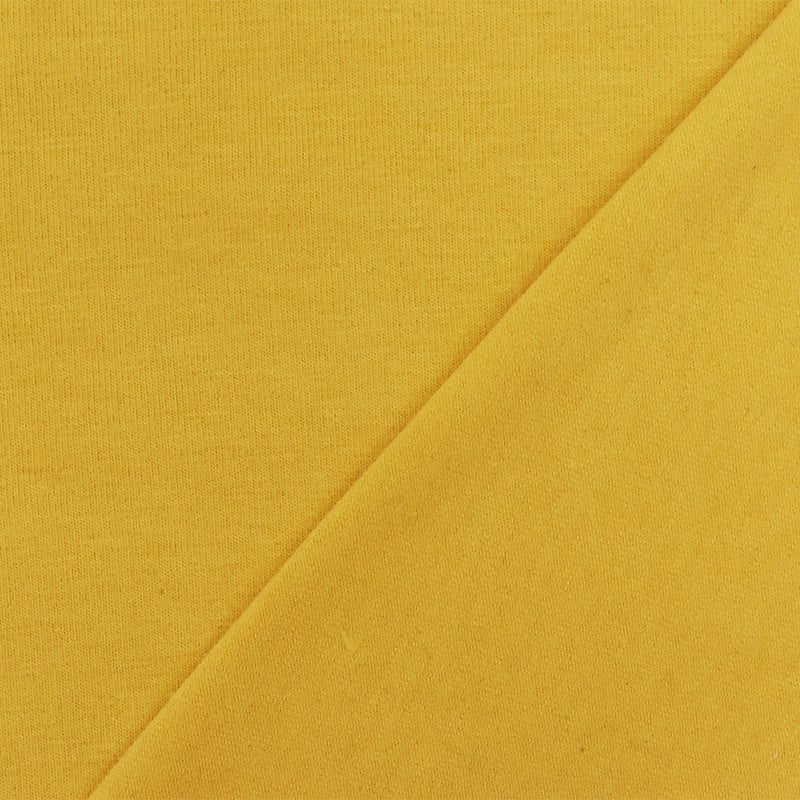 Yellow Solid Stretch Cotton Spandex Jersey Knit Fabric