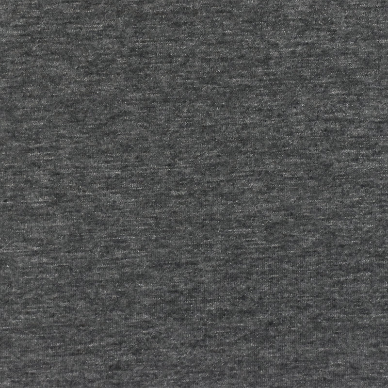 Heather Black-Gray Stretch Poly Blend Jersey Knit Fabric