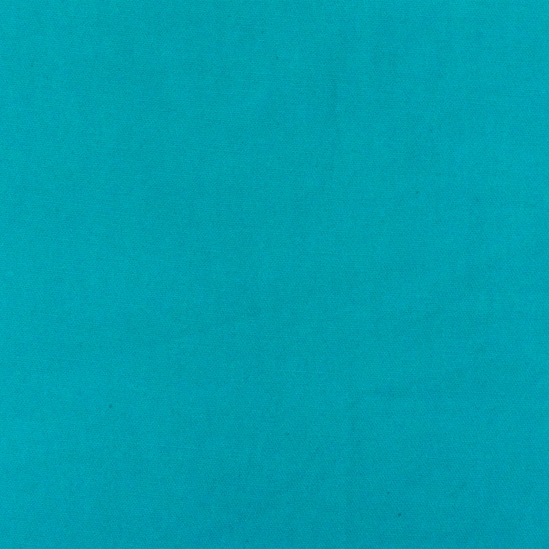 Turquoise Solid Stretch Cotton Spandex Twill Sateen Woven Fabric