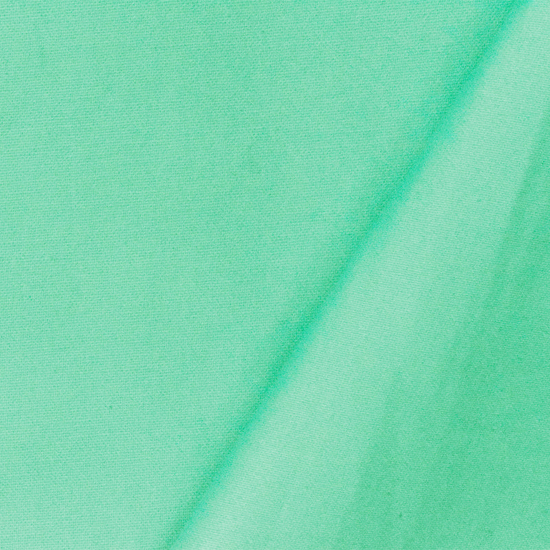 Pastel Teal Solid Stretch Cotton Spandex Twill Sateen Woven Fabric