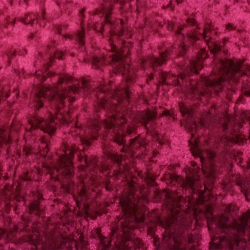 Red Solid Stretch Poly Spandex Crushed Knit Velvet Fabric