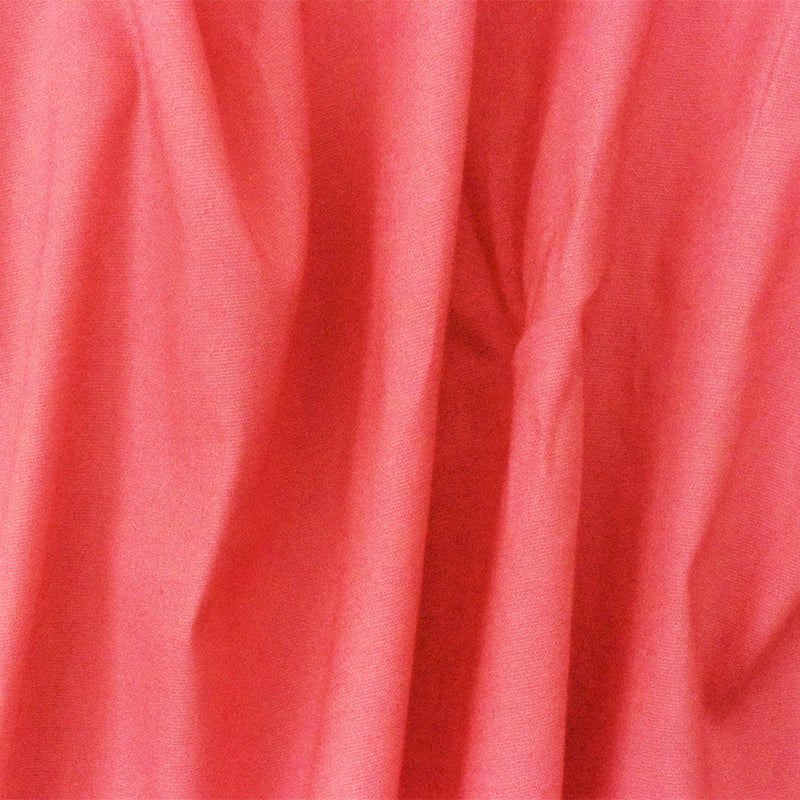 Pink Solid Cotton Stretch Spandex Poplin Woven Fabric