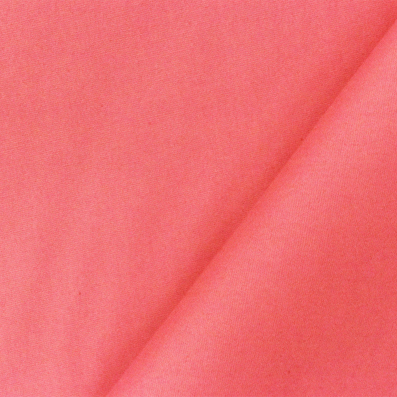 Pink Solid Cotton Stretch Spandex Poplin Woven Fabric