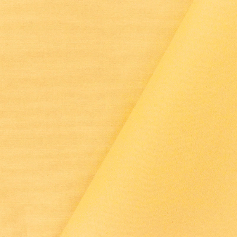 Pastel Yellow Solid Cotton Stretch Spandex Poplin Woven Fabric