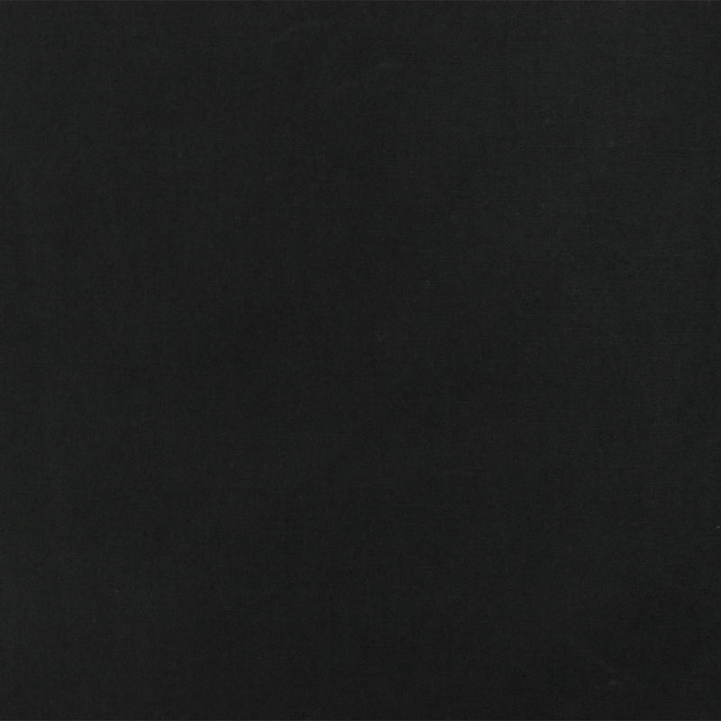 1 YD PC-Dark Black Solid Cotton Spandex Broadcloth Woven Fabric