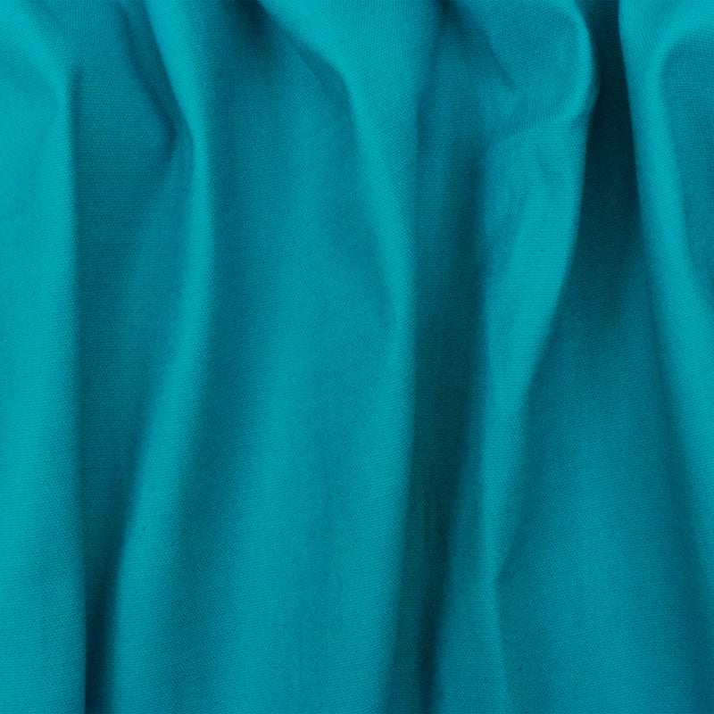 3 3/4 YD PC-Turquoise Blue Cotton Solid Stretch Spandex Twill Sateen Woven Fabric