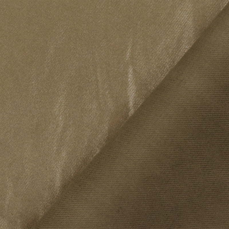 Gold Famous Designer Crinkled Metallic Printed Twill Woven Fabric