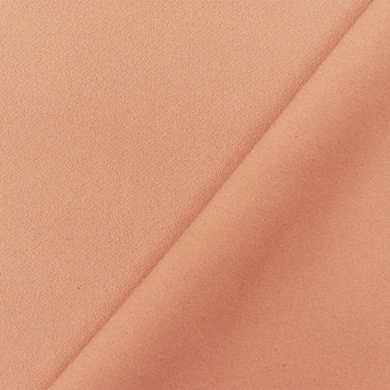 Pink Blush Coral  Famous Designer Poly Double Sided Crepe Woven Fabric