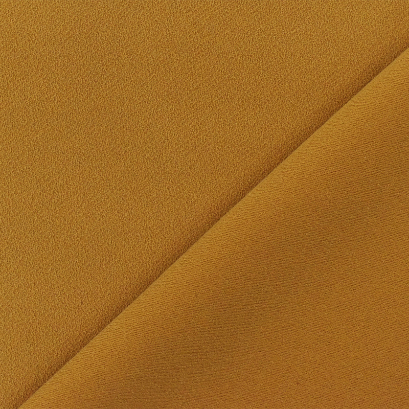 Yellow Famous Designer Poly Double Sided Crepe Woven Fabric