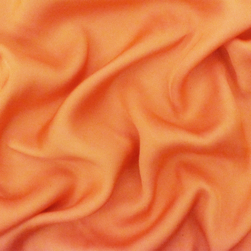 Orange Famous Designer Recycled Polyester Satin Woven Fabric