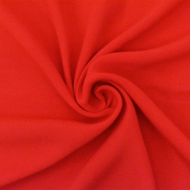 Orange Famous Designer Pebble Viscose Crepe Faille Woven Fabric