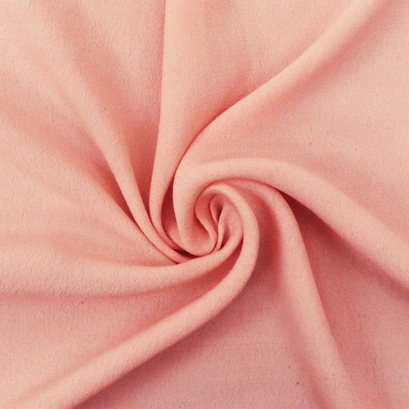 Light Pink Famous Designer Pebble Viscose Crepe Faille Woven Fabric