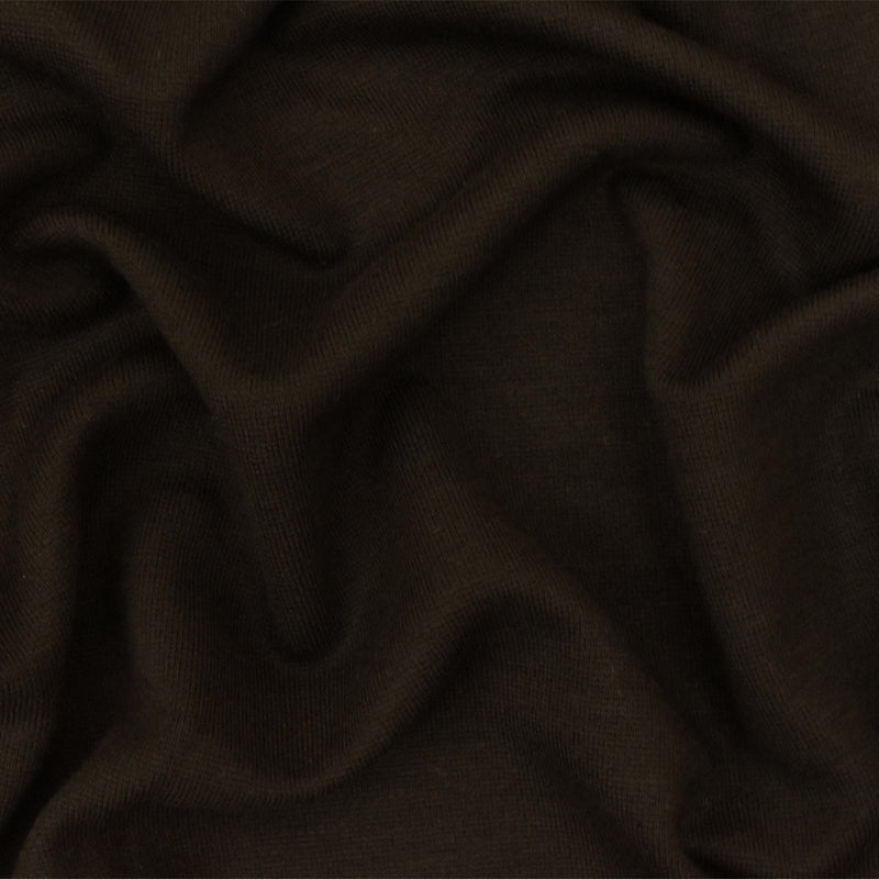 Brown Famous Designer Rayon Blend Stretch Modern Interlock Knit Fabric