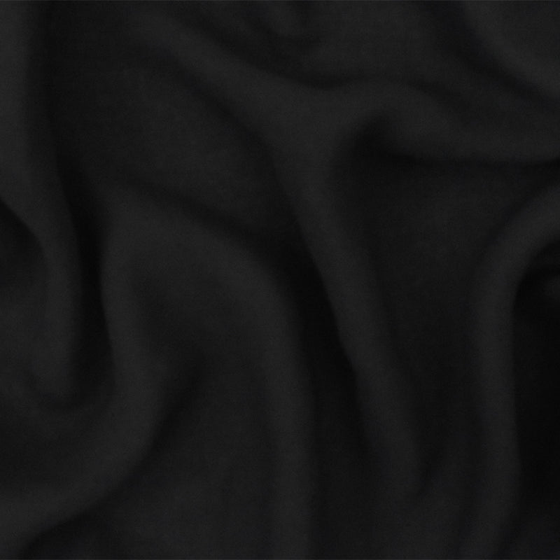Black Famous Designer Polyester Momie Georgette Fabric