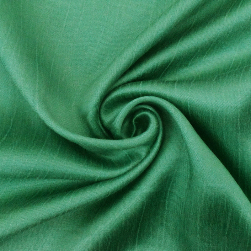 Green Famous Designer Cupro Blend Liquid Twill Fabric