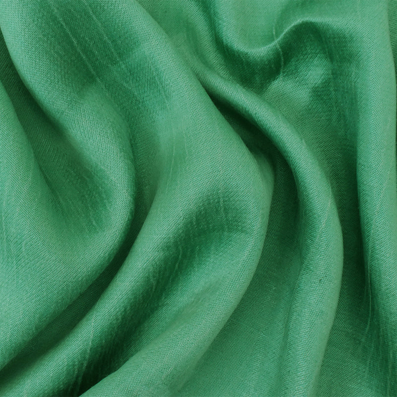 Green Famous Designer Cupro Blend Liquid Twill Fabric