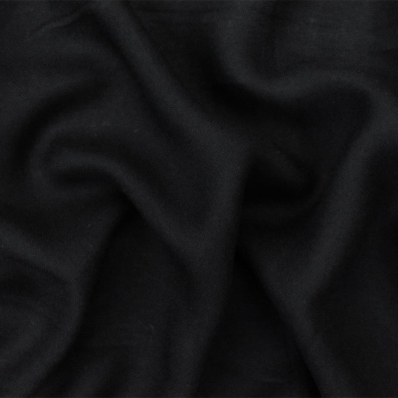 Black Famous Designer Rayon Momie Georgette Woven Fabric