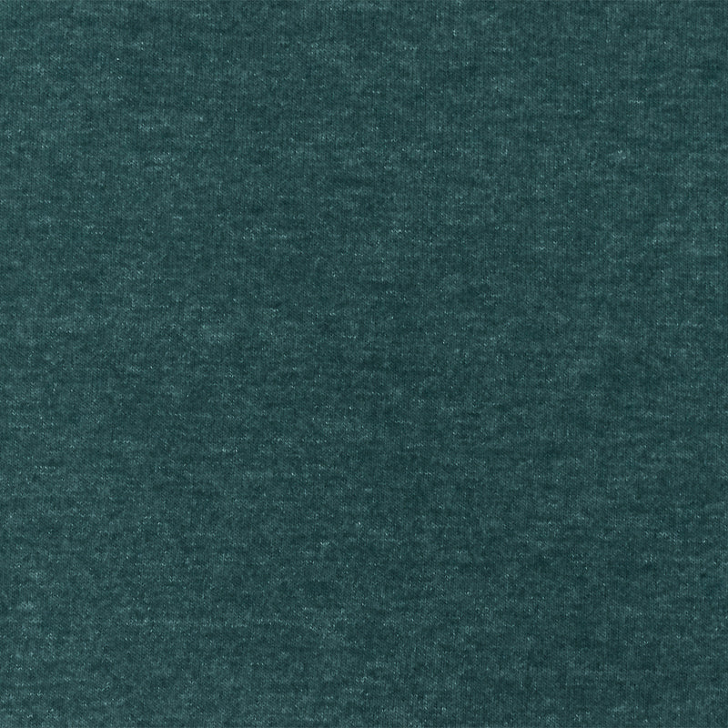 Heather Green Organic Cotton Poly Stretch Spandex 1x1 Rib Knit Fabric