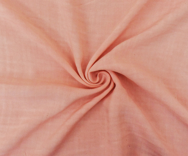 Pink Rayon Challis Solid Woven Fabric