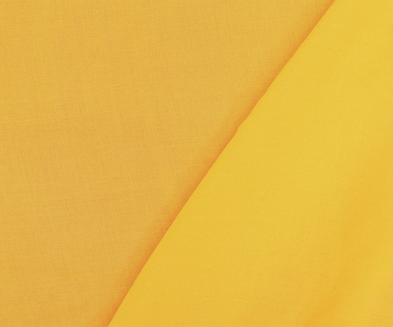 Yellow Solid Challis Woven Fabric