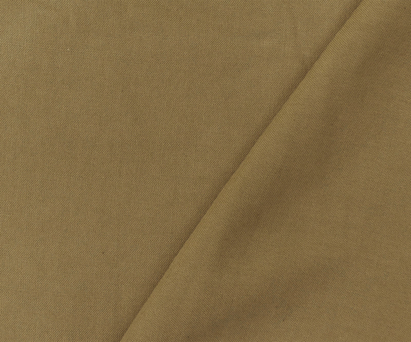Brown Rayon Challis Solid Woven Fabric