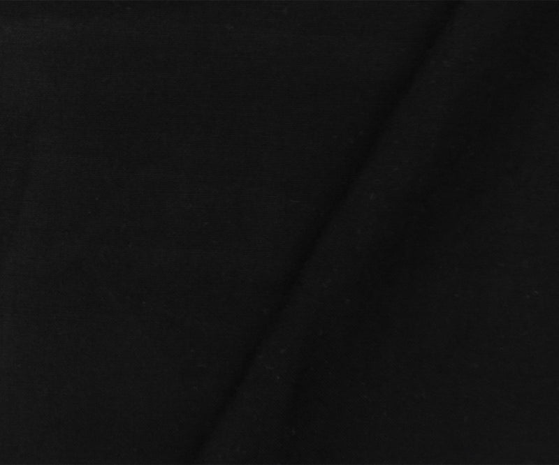 Black Rayon Challis Solid Woven Fabric