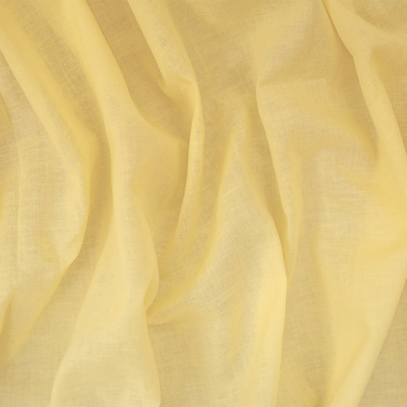 3 1/2 YD PC-Light Yellow Cotton Solid Batiste Woven Fabric