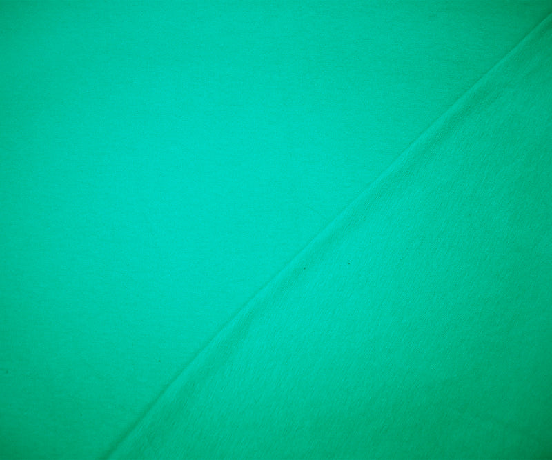 Turquoise Solid Organic Cotton Stretch Spandex Jersey Knit Fabric