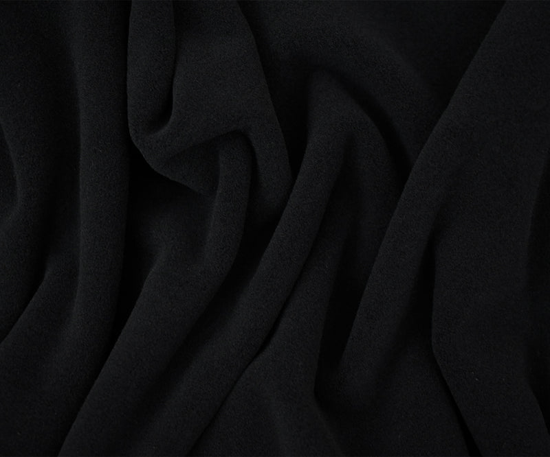 Black Polyester Heavy Weight Polartec Wind Pro Knit Fabric