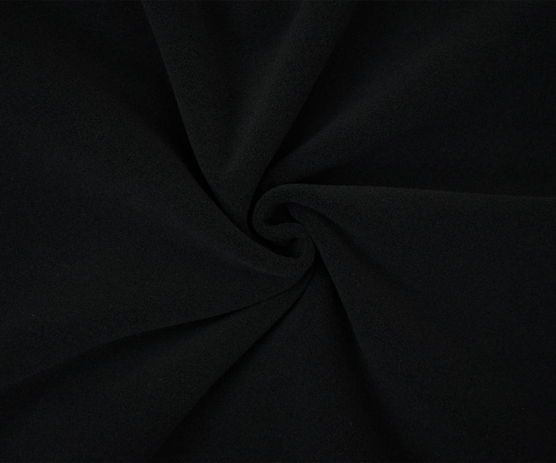 Black Polyester Heavy Weight Polartec Wind Pro Knit Fabric