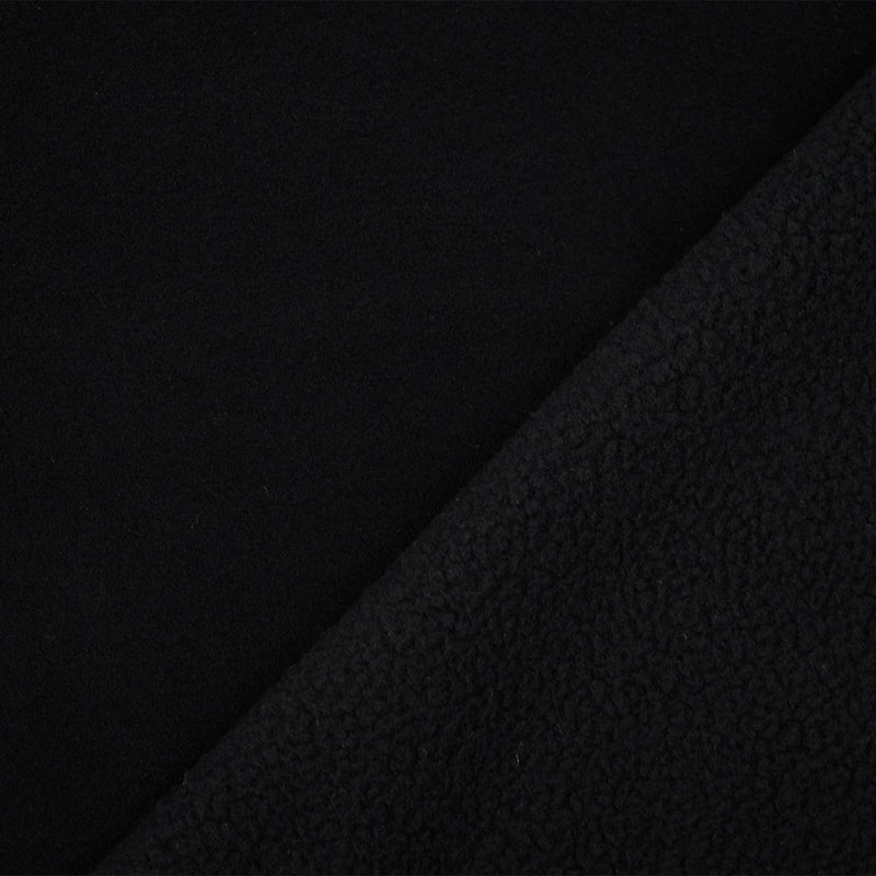 Black Polyester Heavy Weight Polartec Wind Pro Knit Fabric