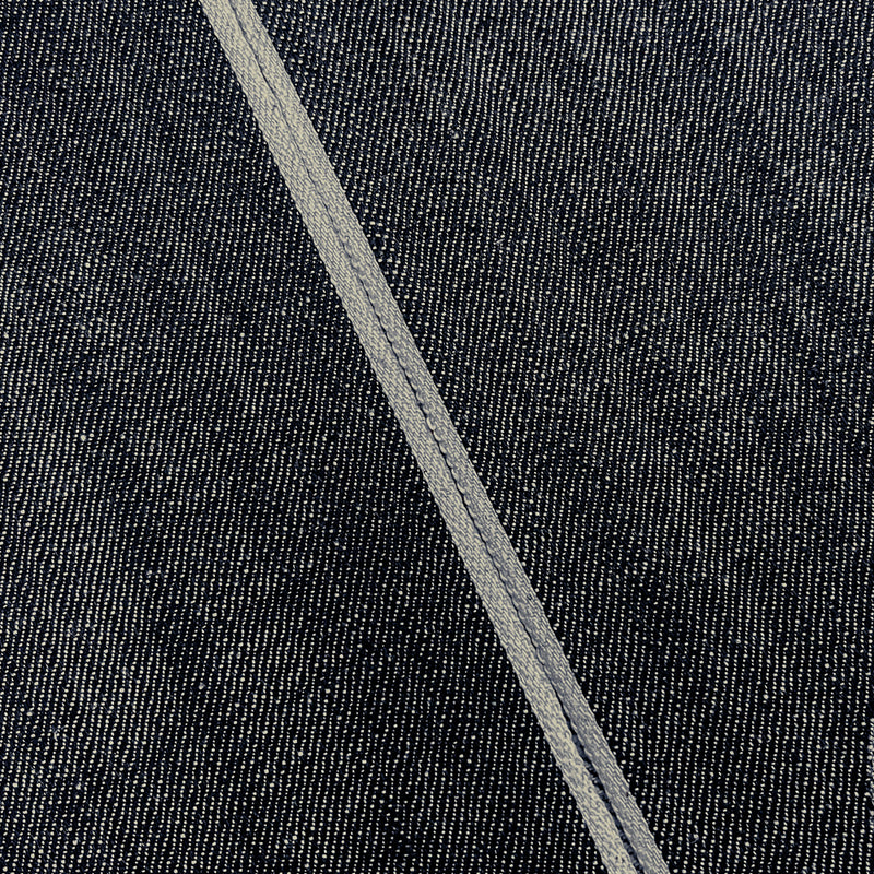 True Navy-White 12 oz. Cotton Japanese Selvedge Denim Fabric