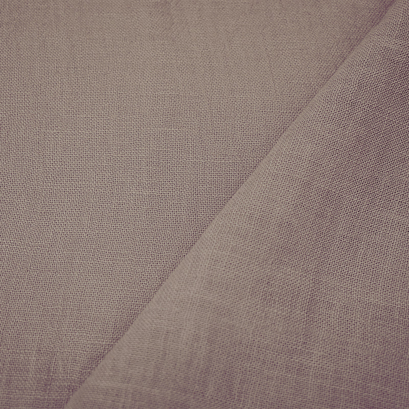 Mauve Purple Washed Semi-Sheer Solid Linen Woven Fabric