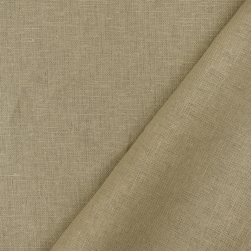 Taupe Beige Solid Linen Woven Shirting Fabric