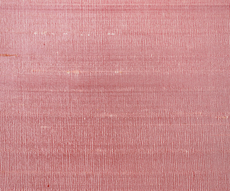 Red-White Silk Iridescent Dupioni Woven Fabric